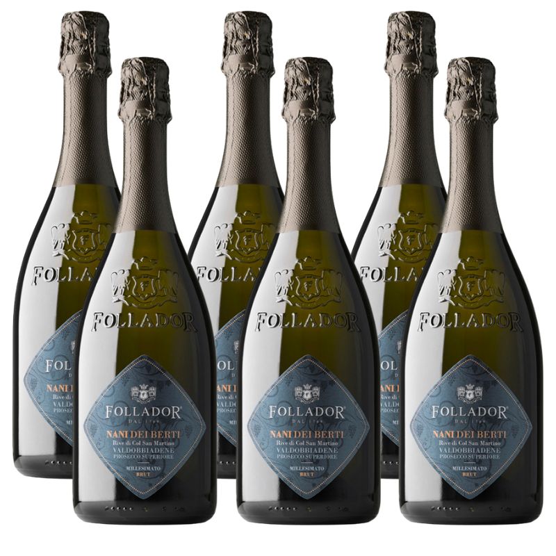 Nani Dei Berti - Prosecco Superiore Valdobbiadene DOCG - Brut Cartone 6x Bottiglie