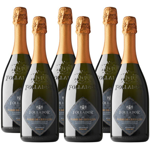 Torri Di Credazzo Cru - Prosecco Superiore Valdobbiadene DOCG Extra Dry - Case of 6