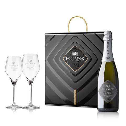 Gift Box with glasses Prosecco D.O.C. Treviso Premium